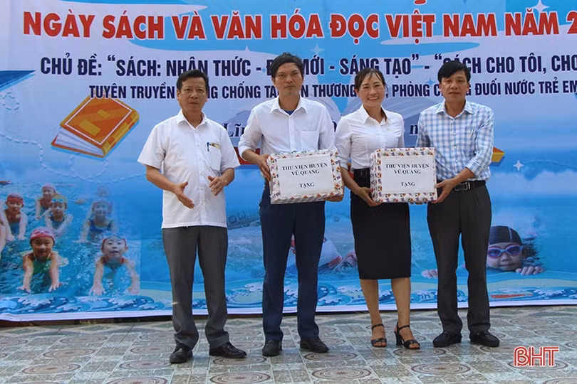 Thỏa sức khám phá tri thức tại Ngày Sách và Văn hóa đọc ở Vũ Quang