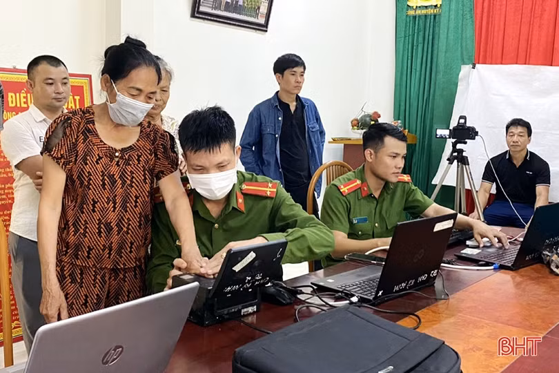 3 xã ở huyện Kỳ Anh hoàn thành cấp căn cước công dân