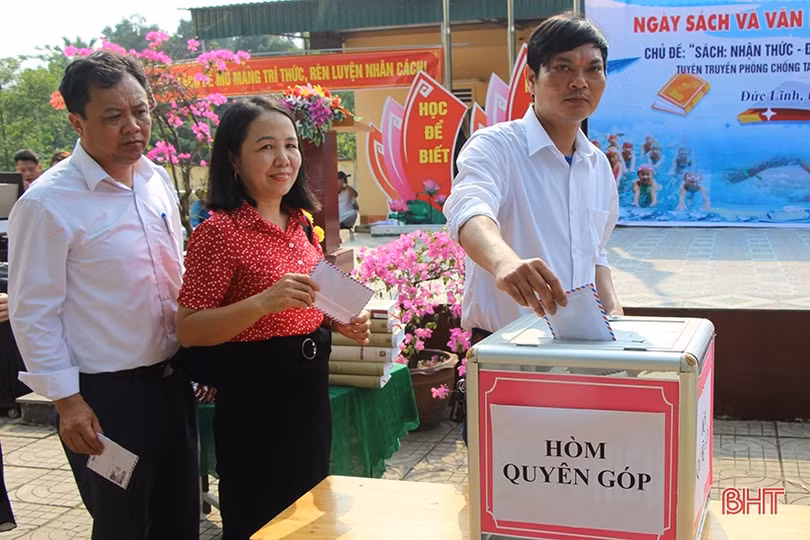 Thỏa sức khám phá tri thức tại Ngày Sách và Văn hóa đọc ở Vũ Quang
