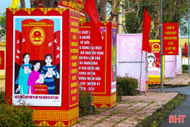 Ngập tràn sắc đỏ chào đón ngày hội lớn của non sông