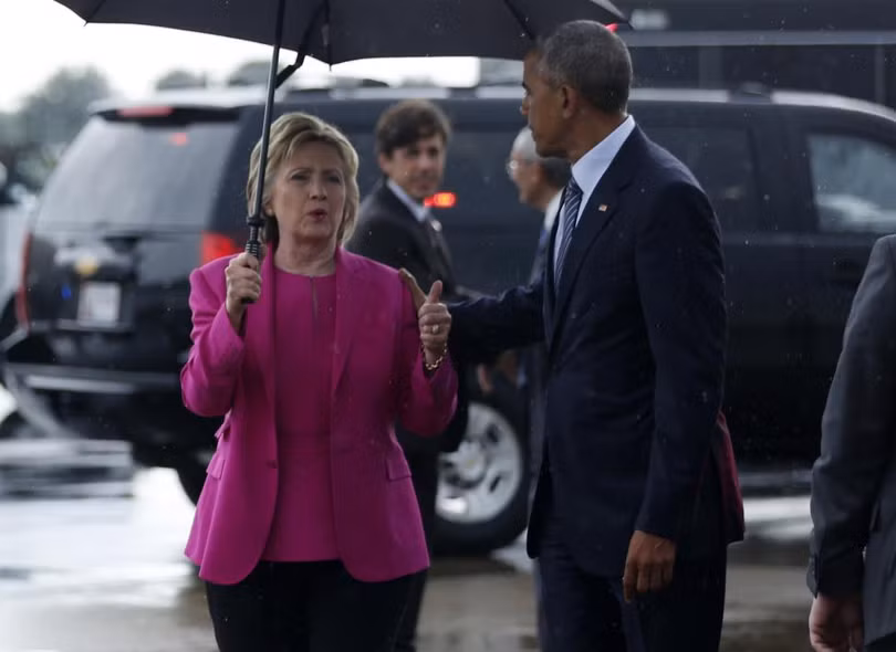 nhung khoanh khac tong thong obama van dong tranh cu cung ba hillary clinton