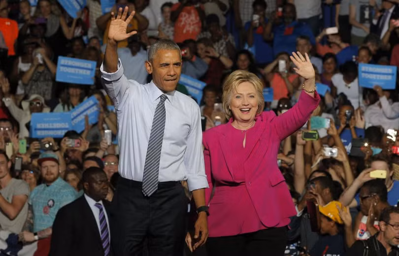 nhung khoanh khac tong thong obama van dong tranh cu cung ba hillary clinton