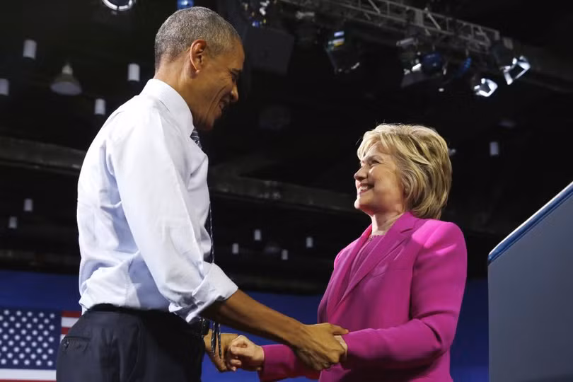 nhung khoanh khac tong thong obama van dong tranh cu cung ba hillary clinton