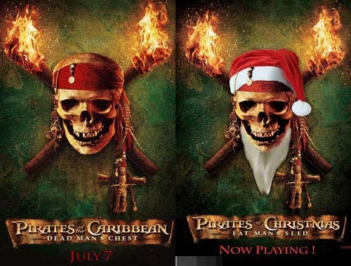 Từ cướp biển vùng Caribe trở thành cướp biển lễ giáng sinh: Xe trượt tuyết của ông già mập.