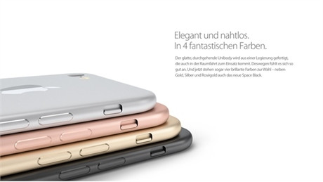 Bốn màu iPhone 7 theo concept của Eric Huismann. Ảnh: Hand Abovergleich.