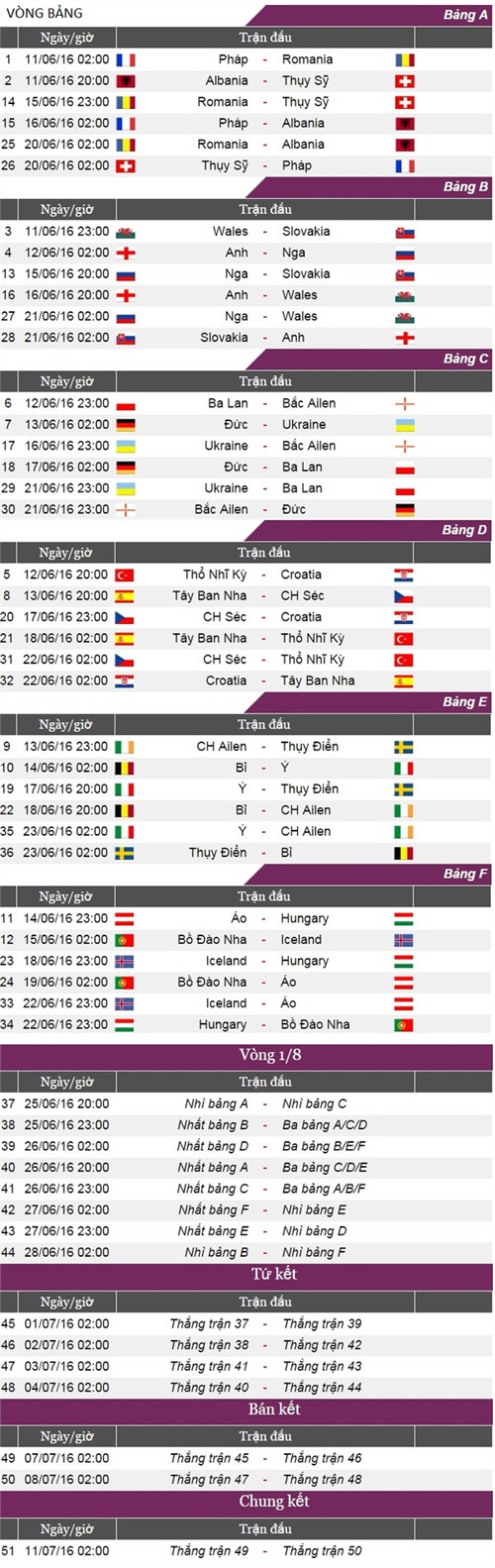 Fan Việt Nam cực vui với giờ thi đấu của VCK Euro 2016 ảnh 2