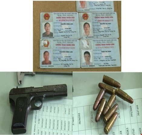 Phá đường dây làm CMND giả có trang bị súng K54 ảnh 1