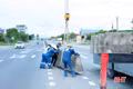Đóng 2 điểm mở dải phân cách trên quốc lộ 1 ở Hà Tĩnh