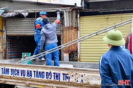 Phường Sông Trí lập lại trật tự mỹ quan đô thị trước tết Nguyên đán