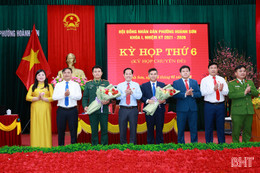 HĐND phường Hoành Sơn thông qua các nội dung về biên chế, nhân sự