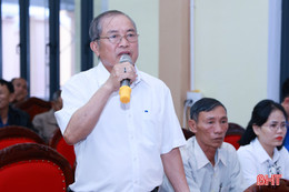 Lãnh đạo phường Hoành Sơn đối thoại với cán bộ cơ sở