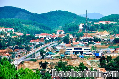 Thị trấn Vũ Quang. Ảnh Sỹ Ngọ