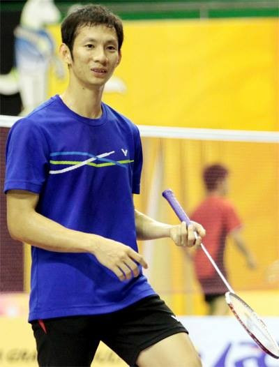 Tiến Minh đã chứng tỏ được bản lĩnh, kinh nghiệm của mình trước tay vợt Trung Quốc. Ảnh: Kỳ Lân.