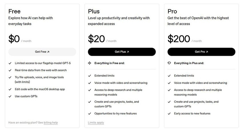 Gói ChatGPT Plus hiện đang được OpenAI niêm yết ở mức 20 USD/tháng chatgpt-plus-3.jpg