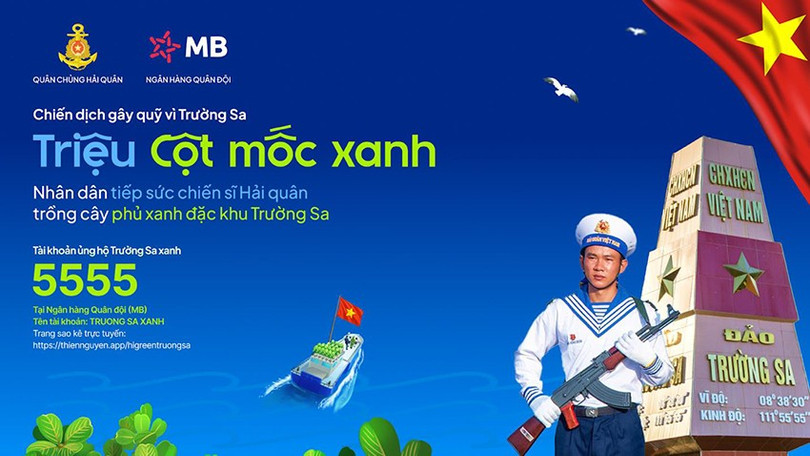 Dù hiếm khi có cơ hội được đặt chân tới Trường Sa nhưng mỗi người Việt Nam đều có thể “hóa thân” thành chiến sĩ Hải quân góp cây vượt sóng ra đảo xa. mb-4.jpg