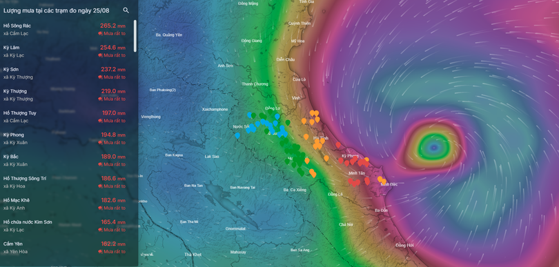 Total rainfall recorded in Ha Tinh from 7:00 p.m. on August 24, 2025 to present. screenshot-2025-08-25-090043.png