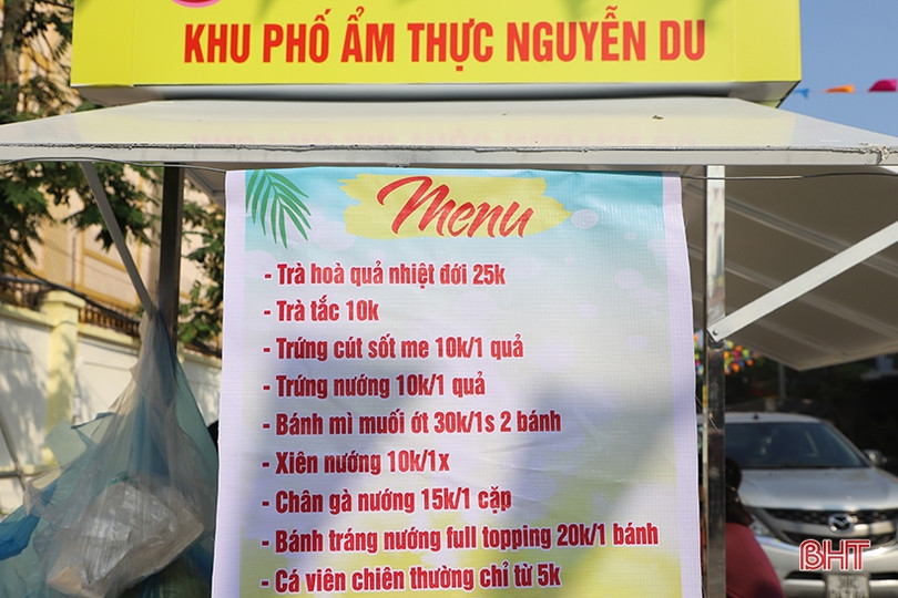 Sẵn sàng phục vụ du khách trải nghiệm phố ẩm thực đầu tiên của Hà Tĩnh