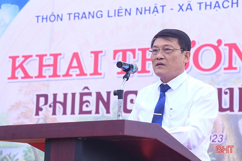 Khai trương phiên chợ quê tại thành phố Hà Tĩnh