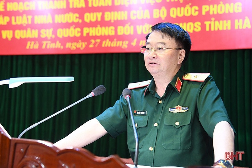 Thanh tra toàn diện kết quả thực hiện nhiệm vụ quân sự - quốc phòng tại Bộ CHQS tỉnh