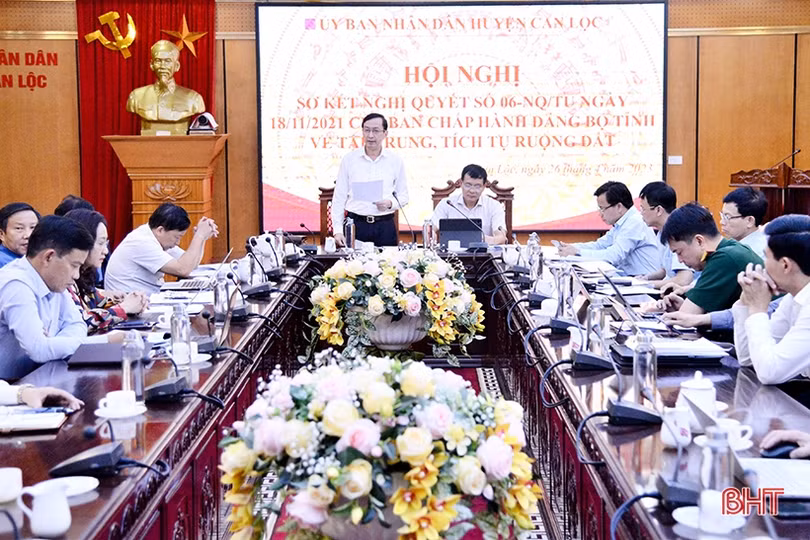 Can Lộc tiếp tục đẩy mạnh thực hiện các nghị quyết về tập trung, tích tụ ruộng đất