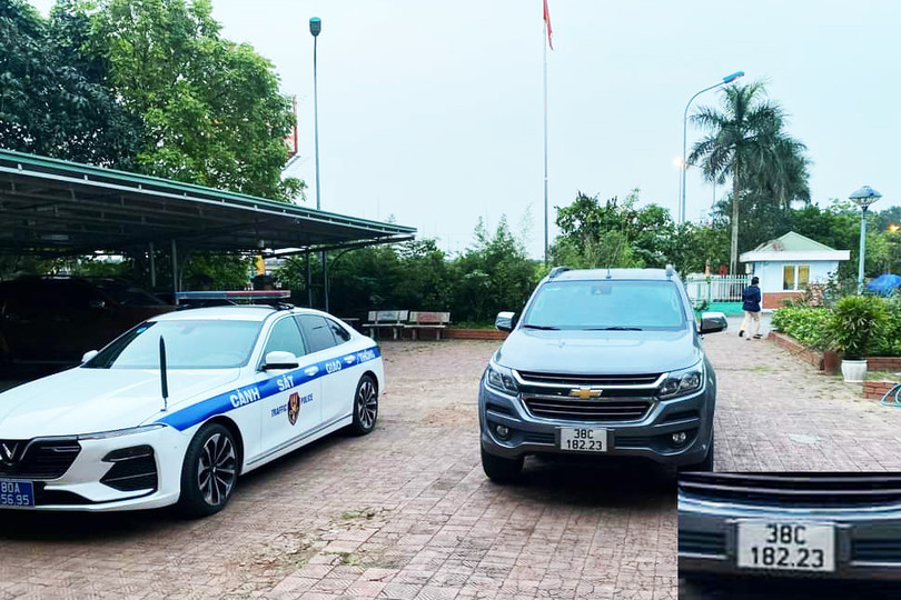 Dán băng dính, sửa biển số để “né” camera, một tài xế Hà Tĩnh bị xử phạt