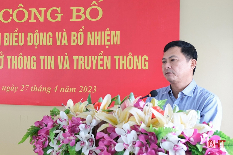 Công bố quyết định bổ nhiệm Phó Giám đốc Sở Thông tin và Truyền thông Hà Tĩnh
