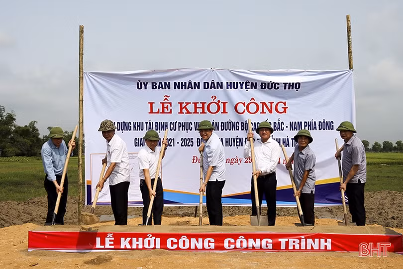 Đức Thọ khởi công khu tái định cư phục vụ dự án cao tốc Bắc - Nam