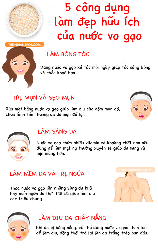 5 meo lam dep don gian ma hieu qua voi nuoc vo gao