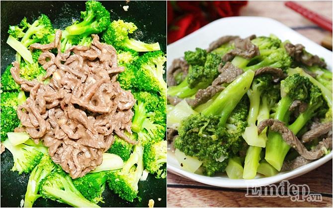 bua toi gion mat mon bo xao bong cai xanh an het bay trong 1 not nhac