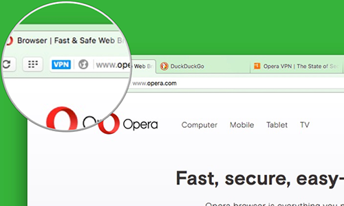 Trình duyệt tích hợp VPN. cai thien mang internet gia dinh khi dut cap quang the nao