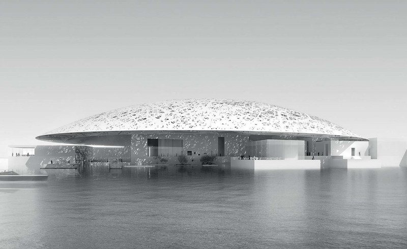 Louvre Abu Dhabi Sau nhiều năm bị trì hoãn, bảo tàng nghệ thuật Louvre Abu Dhabi cuối cùng cũng mở cửa vào năm 2017. Bảo tàng là dự án được hợp tác bởi UAE và Pháp. Đây là nơi trưng bày một trong những bộ sưu tập nghệ thuật lớn nhất trong khu vực. nhung dieu khien abu dhabi tuyet hon dubai trong mat du khach