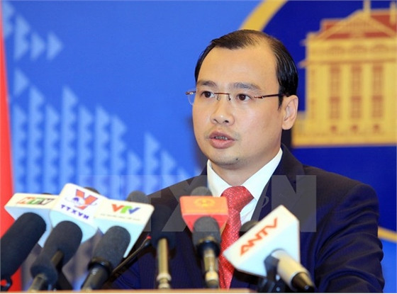 Người Phát ngôn Bộ Ngoại giao Lê Hải Bình. (Ảnh: An Đăng/TTXVN)
