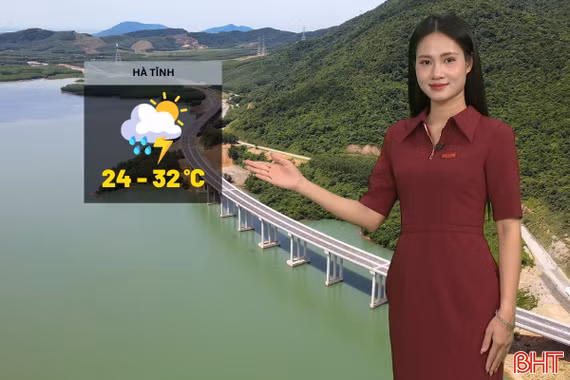 Dự báo thời tiết Hà Tĩnh ngày 18/4: Tối đến đêm có mưa rào và dông.