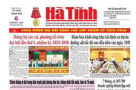 Báo in Hà Tĩnh ngày 6/8/2025
