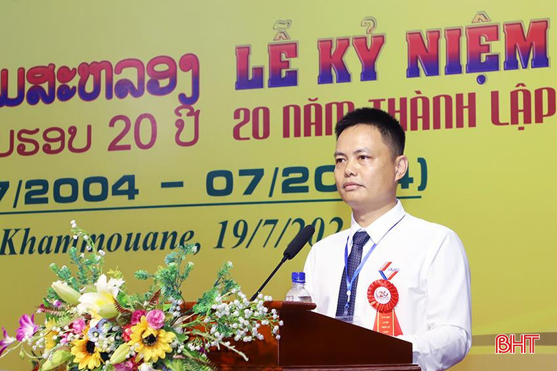 Giám đốc Vilaco Nguyễn Mạnh Hùng trình bày diễn văn tại lễ kỷ niệm. 2.jpg
