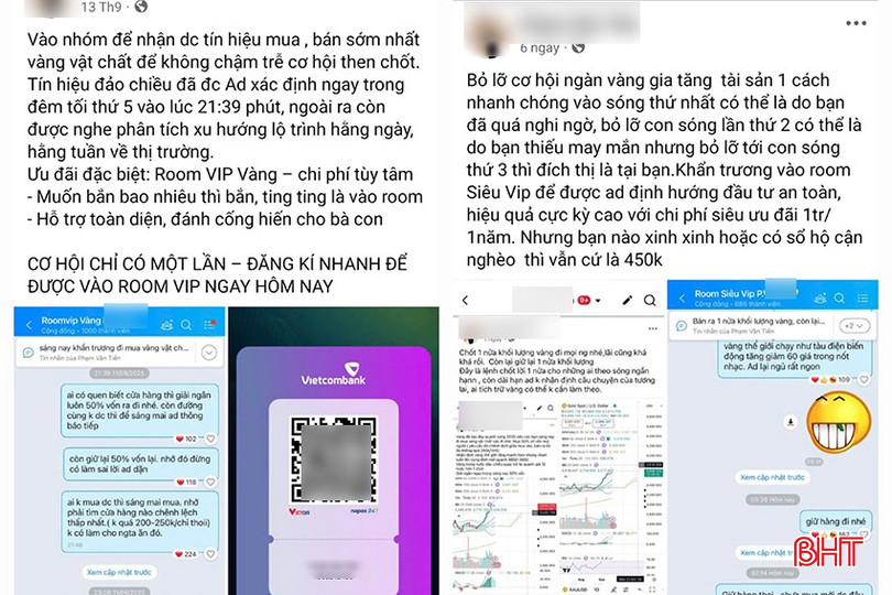Nhiều kênh kêu gọi người dân tham gia “room vip”, “room siêu vip” để được định hướng đầu tư vàng. bqbht_br_z7047459395232-e5a8e3ecc4e1d6cd16e80ab56fff7b79-844.jpg