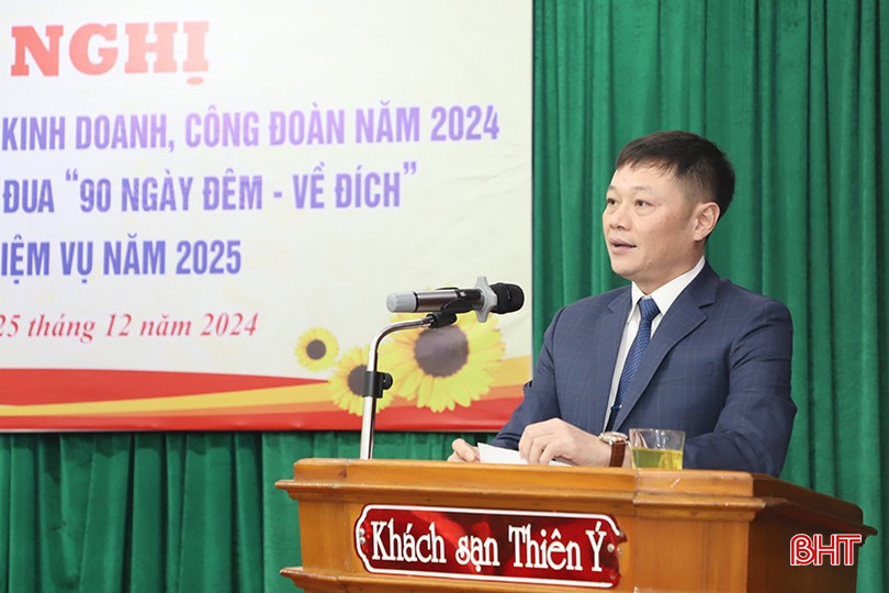 Ông Nguyễn Anh Thắng - Phó Tổng Giám đốc Mitraco báo cáo kết quả sản xuất kinh doanh năm 2024. bqbht_br_5.jpg