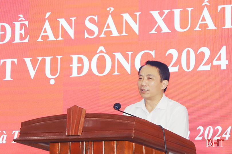 Phó Giám đốc Sở NN&PTNT Nguyễn Quang Thọ lưu ý một số nội dung triển khai sản xuất vụ đông 2024. a1.jpg