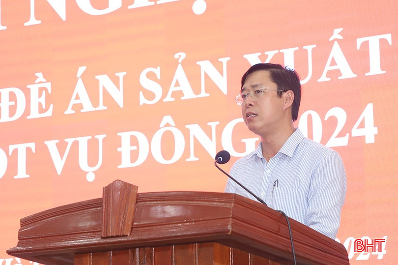 Ông Phan Kỳ - Phó Chủ tịch UBND huyện Hương Khê: Sản xuất vụ đông khó khăn do điều kiện thời tiết thường không thuận lợi, đề nghị tỉnh sớm có các chính sách hỗ trợ bà con sản xuất. a6.jpg