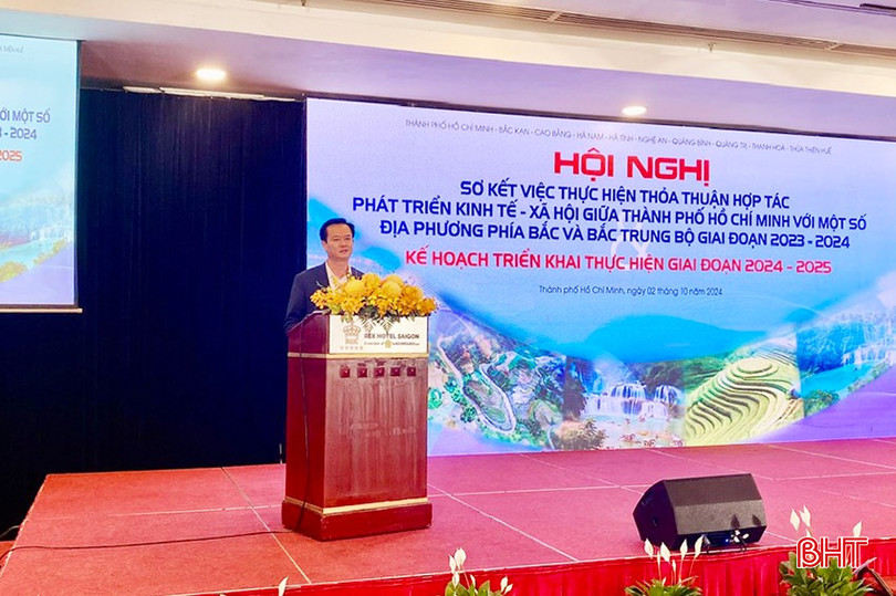 Phó Chủ tịch UBND tỉnh Trần Báu Hà phát biểu tại hội nghị. 4-795.jpg
