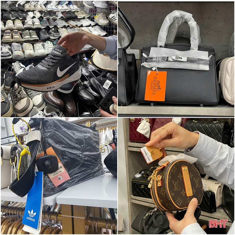 Các sản phẩm thời trang thương hiệu lớn như Adidas, Louis Vuiton, Nike, Hermes có giá rẻ bán tràn lan trên thị trường. bqbht_br_z6639557414235-5166e02c185754dee90dc77de6db6acc.jpg