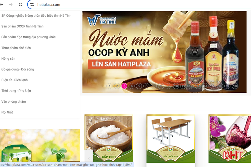 Sàn thương mại điện tử Hà Tĩnh https://hatiplaza.com bày bán hơn 490 sản phẩm đặc trưng của tỉnh. bqbht_br_untitled1.png