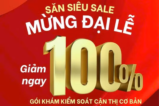 Mừng đại lễ 30/4 - tặng ngay gói khám mắt 0 đồng cho bé
