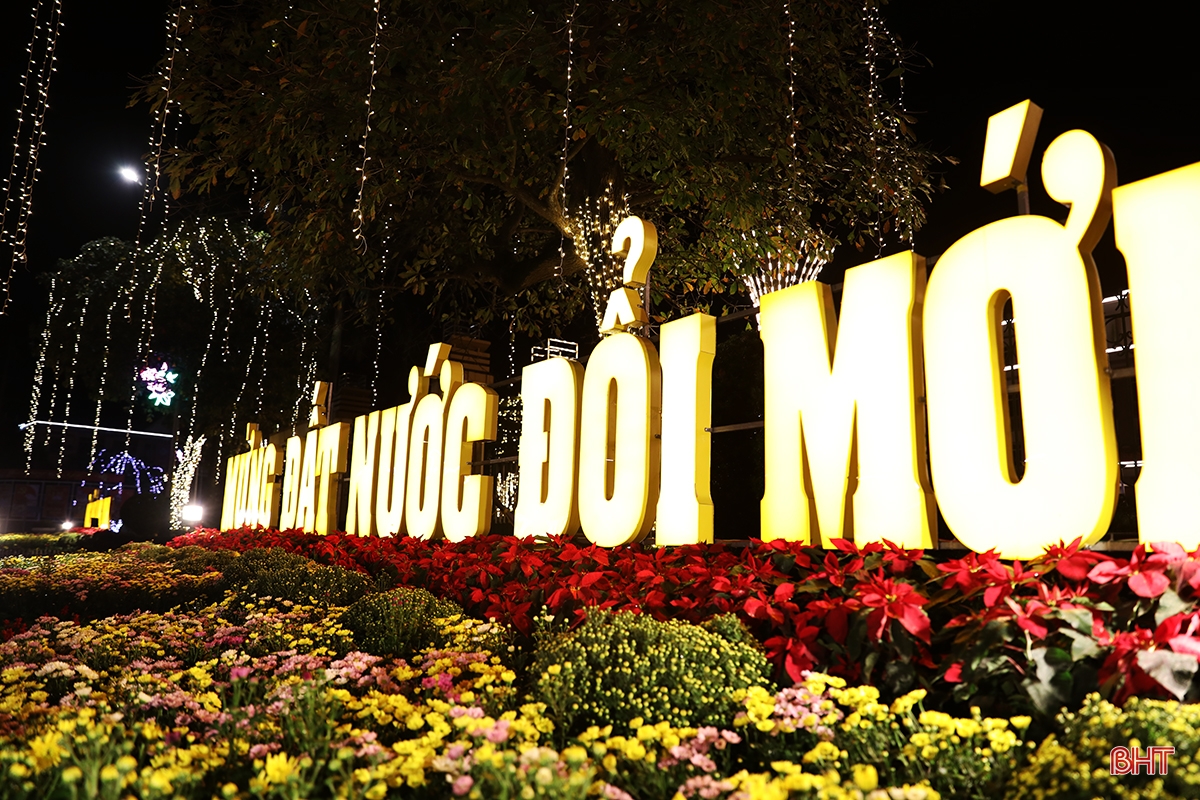 Xuân về rực rỡ trên đô thị trẻ phía Nam Hà Tĩnh