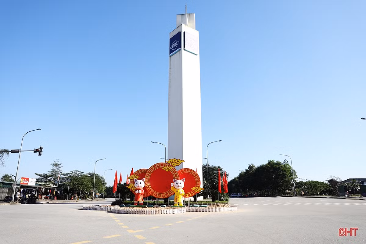 Xuân về rực rỡ trên đô thị trẻ phía Nam Hà Tĩnh