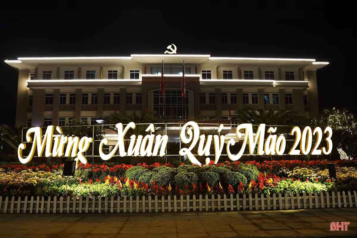 Xuân về rực rỡ trên đô thị trẻ phía Nam Hà Tĩnh