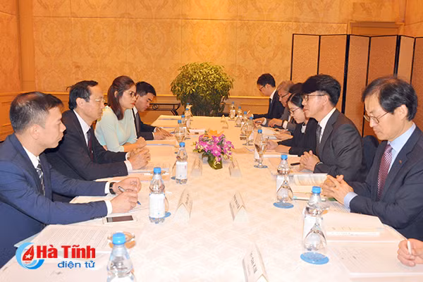 han quoc se chuyen giao cong nghe xu ly nuoc thai cho ha tinh