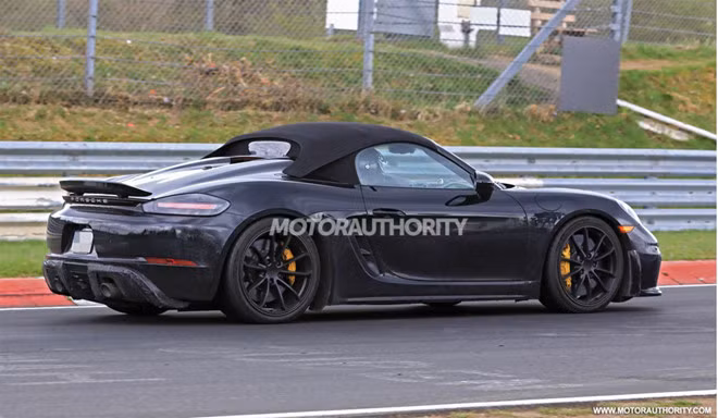 porsche 718 boxster spyder 2019 lo anh thu nghiem