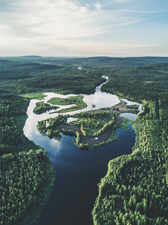 dao mua phan lan dep me hon nhin tu tren cao