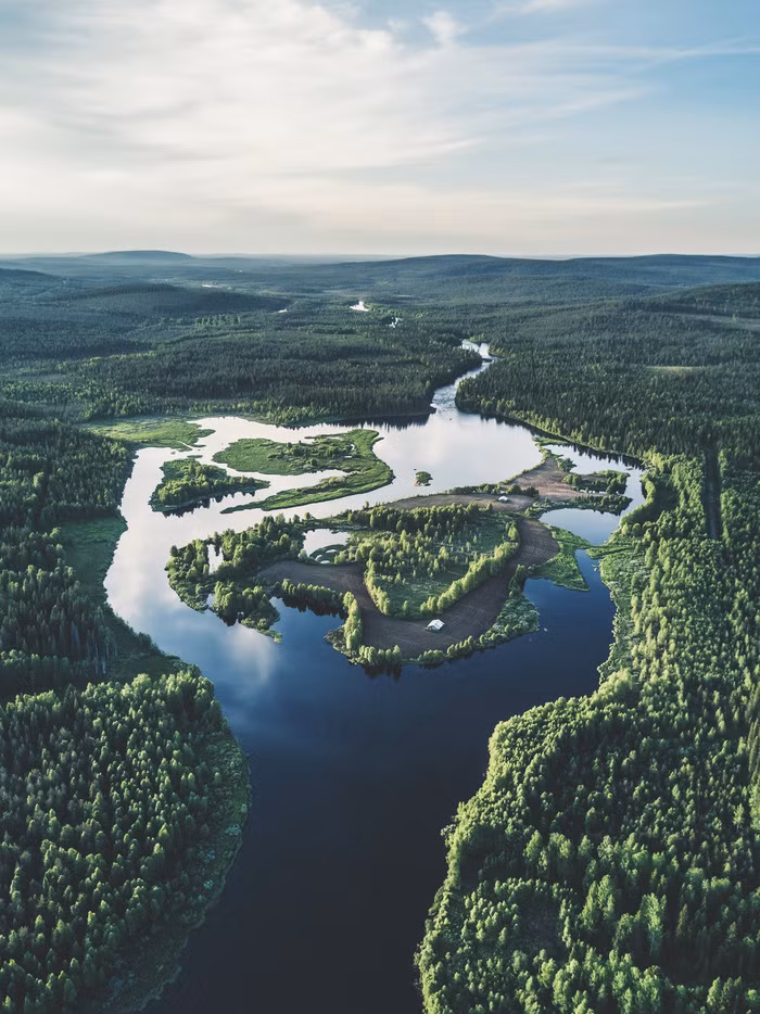 dao mua phan lan dep me hon nhin tu tren cao